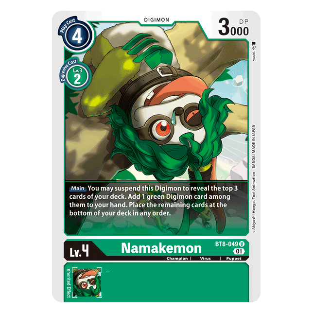 New Awakening BT8-049 - Namakemon - Digimon Card Game