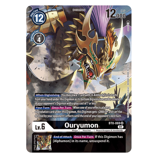 New Awakening BT8-069 - Ouryumon (Alternate Art) - Digimon Card Game