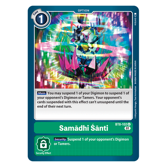 New Awakening BT8-102 - Samadhi Santi - Digimon Card Game
