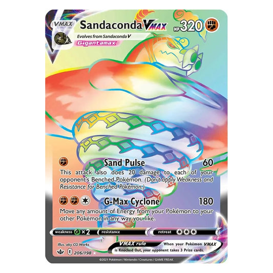 Chilling Reign 206/198 - Sandaconda VMAX - Pokemon