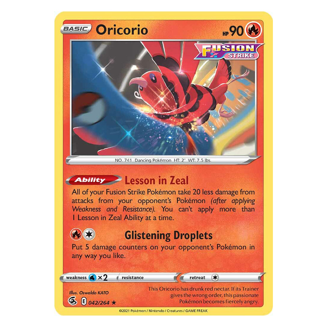 Fusion Strike 042/264 - Oricorio - Pokemon