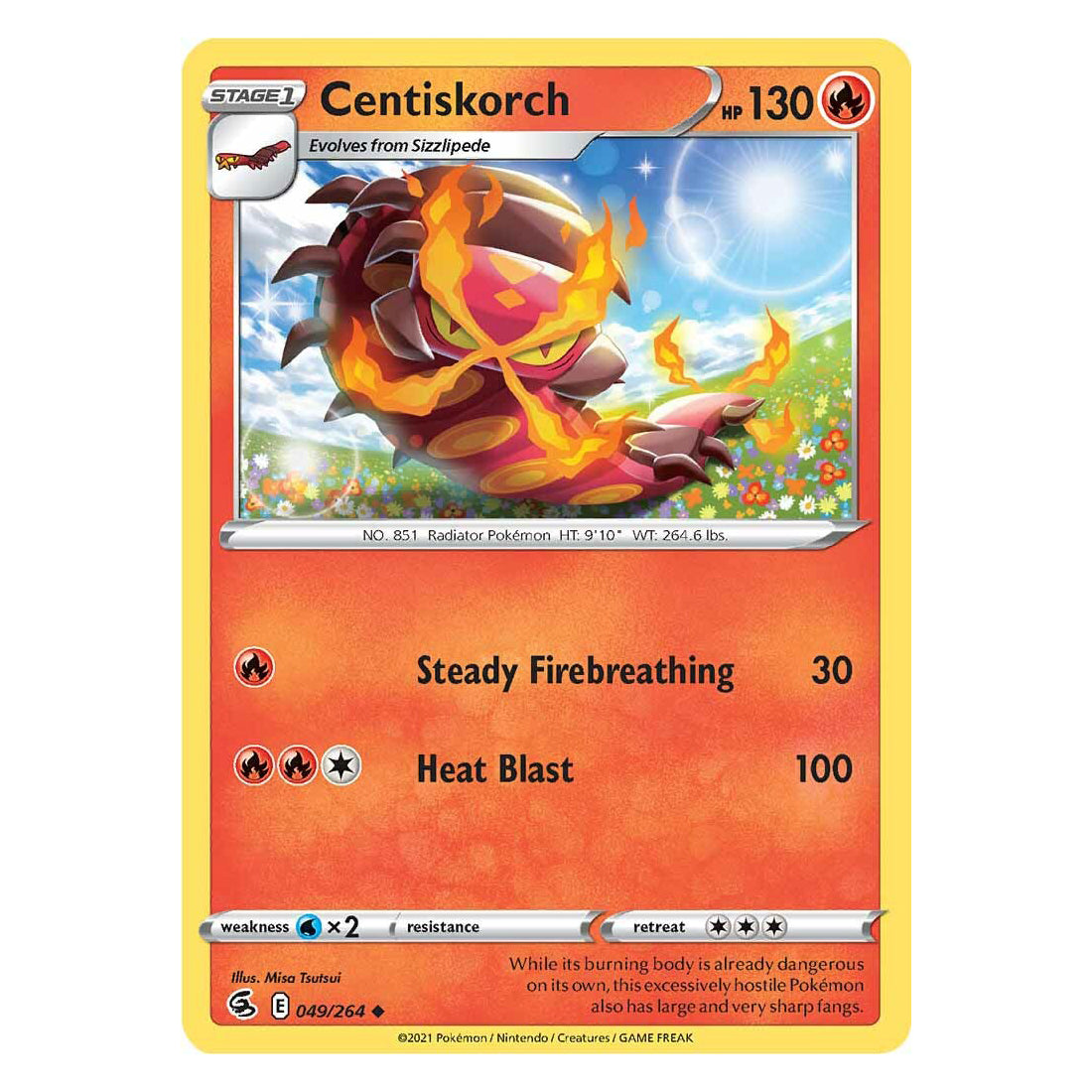 Fusion Strike 049/264 - Centiskorch - Pokemon