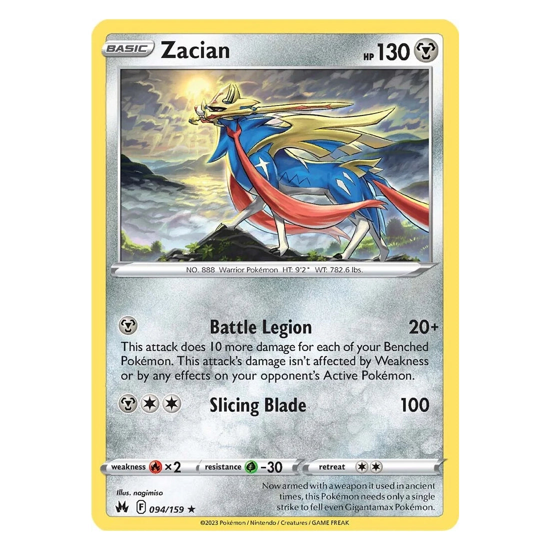 Crown Zenith 094/159 - Zacian - Pokemon